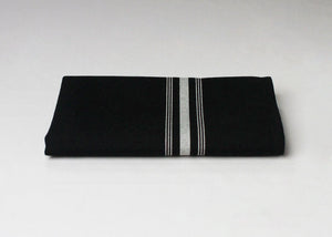 Bistro Napkin - Black with White Stripe