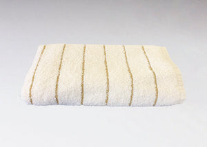 Pooltücher - Beige Nadelstreifen