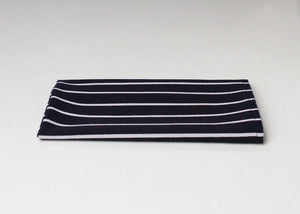 Metzgerstreifen-Serviette - Marineblau