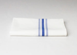 Bistro Serviette - Blau gestreift