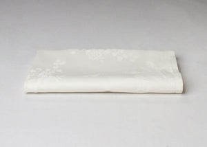 Damask Tischdecke - Weiß