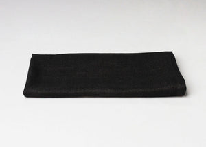 Slub Serviette - Schwarz