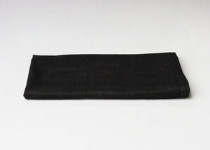 Slub Tischdecke - Schwarz